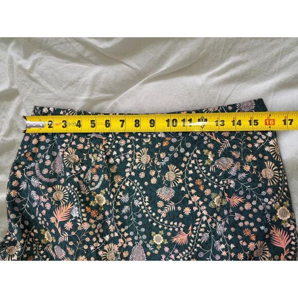 Antonio Melani Bohemian Festival Cotton Floral Feminine Romantic Midi Skirt - Picture 5 of 8